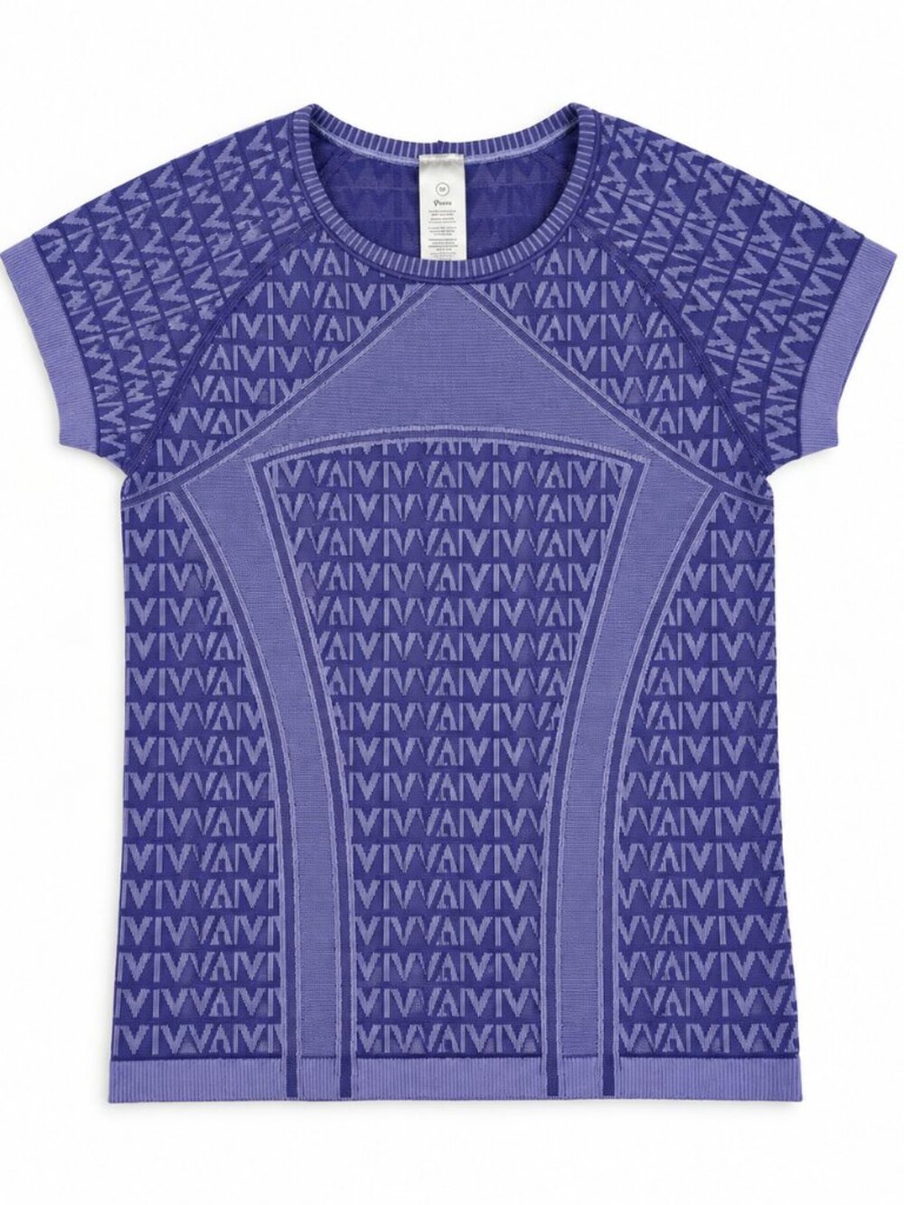 Ivivva by Lululemon Girls Short Sleeve Top Sz 10 Purple Logo Print